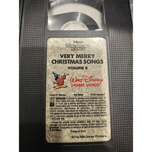 Disney’s Sing Along Songs VHS Very Merry Christmas Songs - No Original Cover - Picture 5 of 6